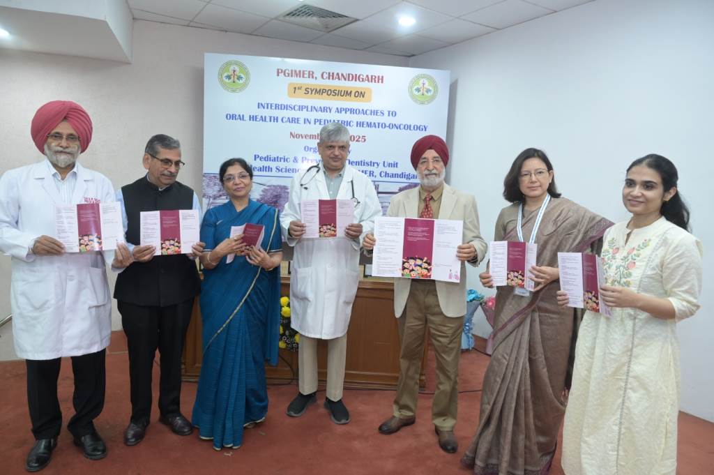 OHSC PGIMER organized the first symposium on interdisciplinary approaches to oral health care in pediatric hematooncology